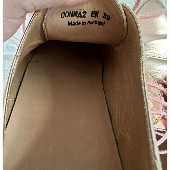 Swear Shoes Womens EU 39 US‎ 8.5 Rose Gold Pointed Toe Metallic Loafer Donna2 - Picture 15 of 16